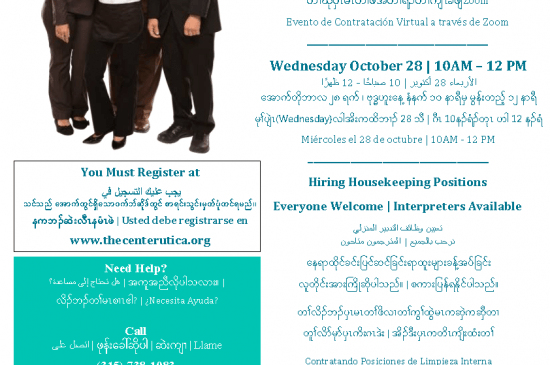 Multilingual TS Hiring Event Flyer