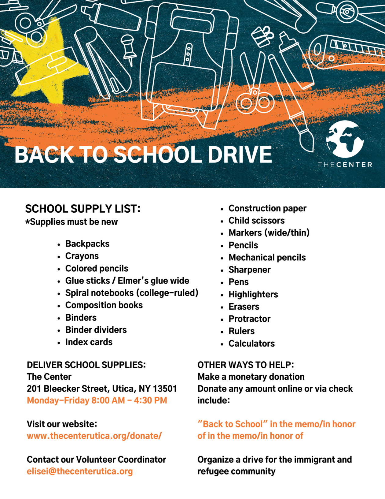 Back to School Drive 2023
