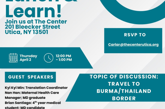 April 2 Lunch & Learn : Thai Burma Border