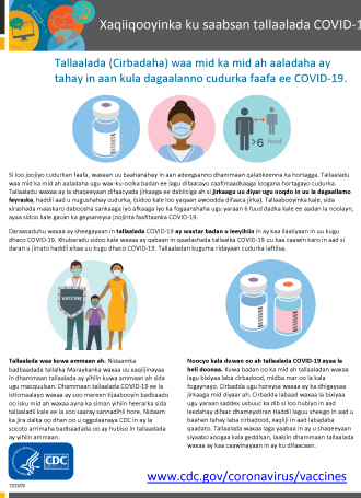 COVIDVaccineFacts Somali Page 1