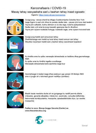 Coronavirus   COVID 19 Basic 1 page SOMALI 1