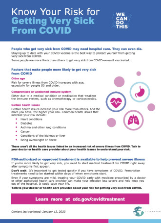 English TTT Poster Know your risk for getting very sick from COVIDV3 NHMA v2