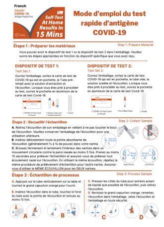 French iHealth Test Kit 1 v2