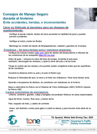 TS.Spanish.Winter Safe Driving Tips.2020