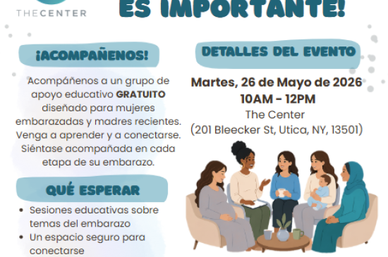 maternal health flyer Spanish