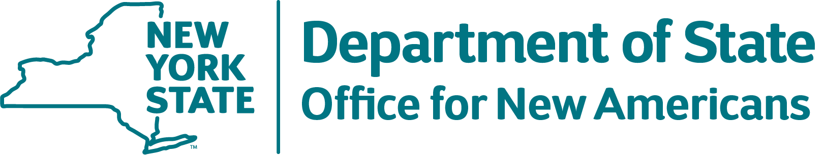 DOS Office for New Americans Logo Teal